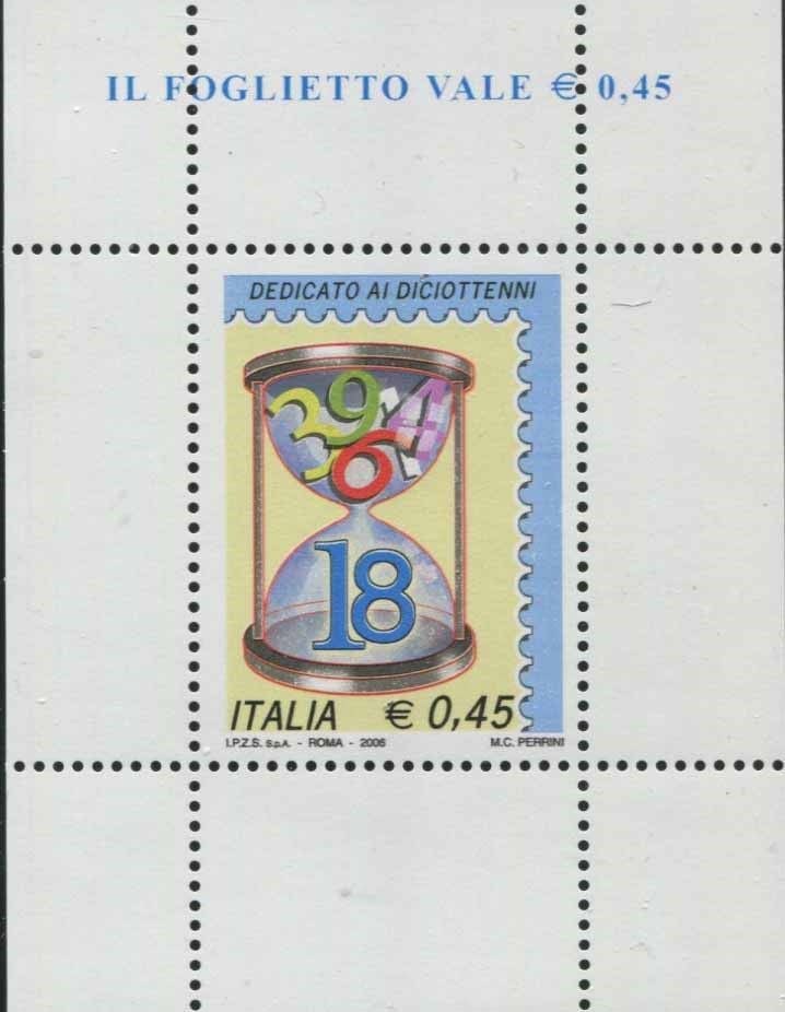 2006, REPUBBLICA ITALIANA, FOGLIETTO DICIOTTENNI.  - Auction Philately - Cambi Casa d'Aste