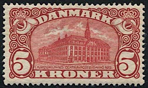 1912, Danimarca, Palazzo delle Poste (Un. 68).  - Auction Philately and Postal History - Cambi Casa d'Aste