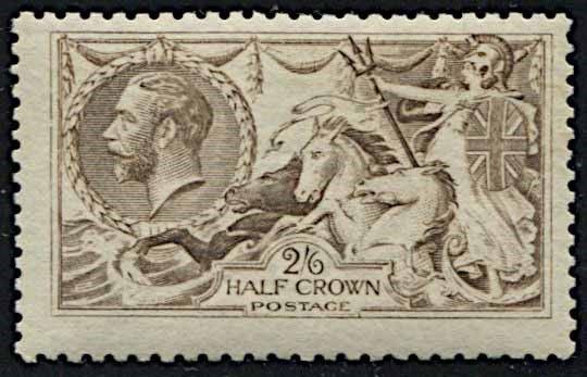 1915, Great Britain, Sea Horses.  - Asta Filatelia e Storia Postale - Cambi Casa d'Aste