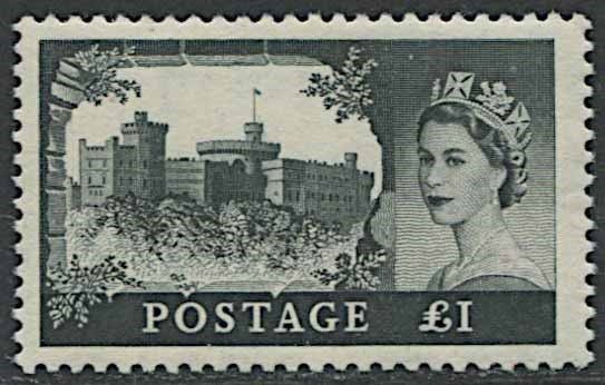 1955, Great Britain, “Castles”, DLR printing.
