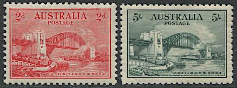 1932, Australia, Sydney Harbour Bridge.  - Auction Philately - Cambi Casa d'Aste