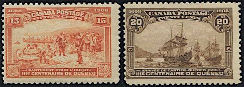 1908, CANADA, QUEBEC TERCENTENARY  - Asta Filatelia - Cambi Casa d'Aste