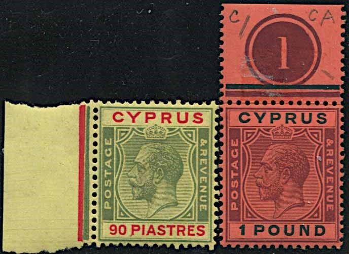 1924/28,CYPRUS, KING GEORGE V  - Auction Philately - Cambi Casa d'Aste