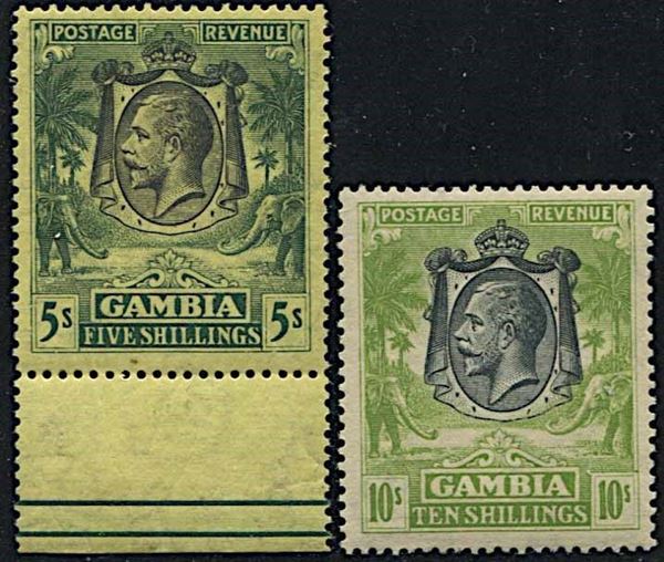 1922/1929, GAMBIA, KING GEORGE V