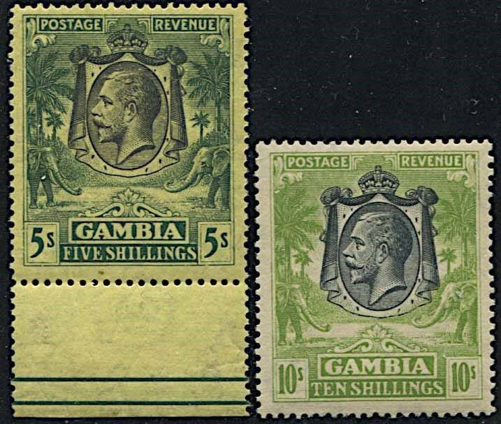1922/1929, GAMBIA, KING GEORGE V  - Asta Filatelia - Cambi Casa d'Aste