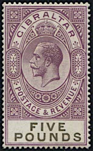 1925, GIBRALTAR, KING GEORGE V