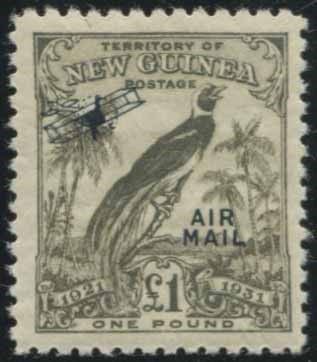 1931, NEW GUINEA, OVERPRINTED
