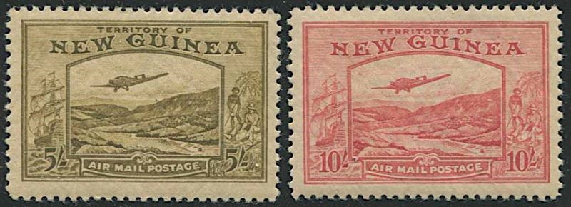 1939, NEW GUINEA, INSCRIBED “AIRMAIL POSTAGE”  - Auction Philately - Cambi Casa d'Aste