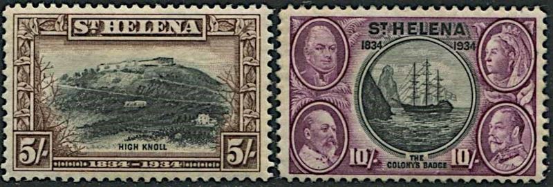 1934, ST. HELENA, CENTENARY OF BRITISH COLONISATION  - Auction Philately - Cambi Casa d'Aste