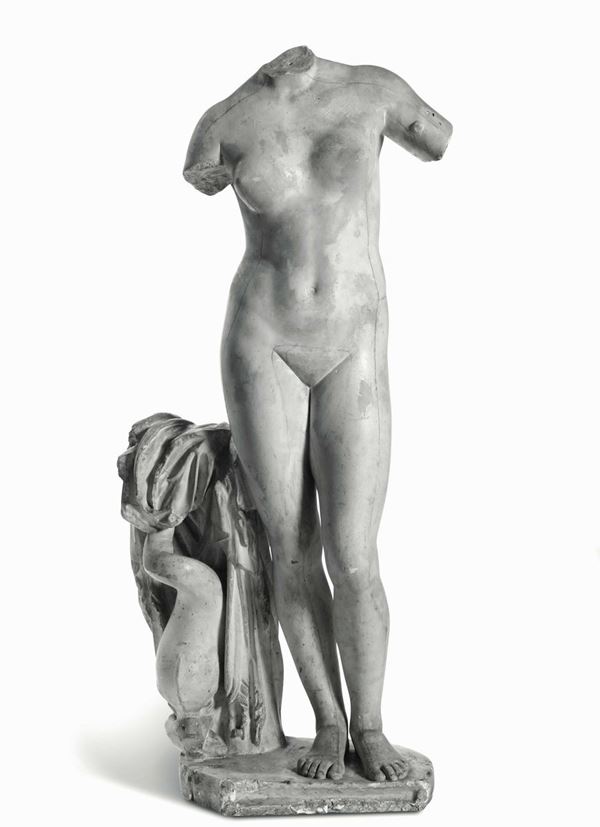 Venere in gesso da un modello della classicità antica. XX secolo
