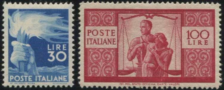 1945/48, REPUBBLICA ITALIANA, DEMOCRATICA,.  - Asta Filatelia - Cambi Casa d'Aste