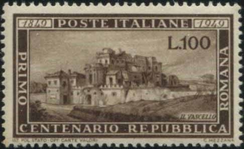 1949, REPUBBLICA ITALIANA, REP. ROMANA.