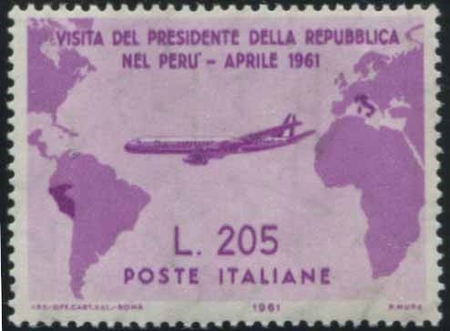 1961, REPUBBLICA ITALIANA, VISITA DEL PRES. GRONCHI IN SUD-AMERICA.