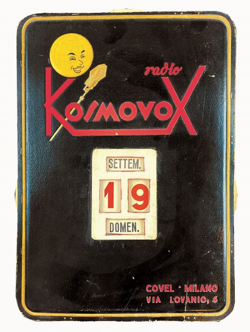 Anonimo RADIO KOSMOVOX / COVEL - MILANO   - Auction Posters | Cambi Time - I - Cambi Casa d'Aste