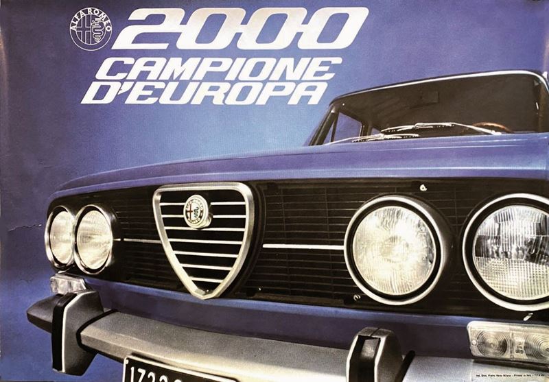 Anonimo ALFA ROMEO 2000  - Auction Posters | Cambi Time - I - Cambi Casa d'Aste