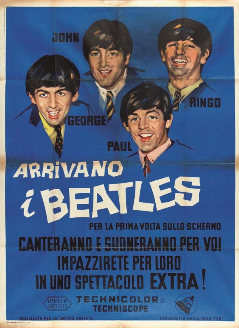 Anonimo ARRIVANO I BEATLES   - Auction Posters | Cambi Time - I - Cambi Casa d'Aste