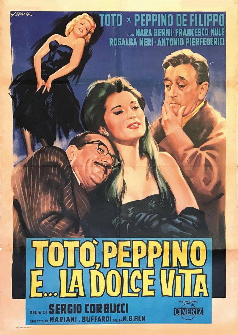 Anonimo TOTO, PEPPINO E... LA DOLCE VITA   - Auction Posters | Cambi Time - I - Cambi Casa d'Aste