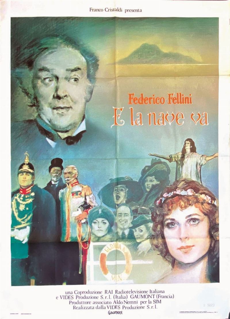 Anonimo E LA NAVE VA di Federico Fellini   - Auction Posters | Cambi Time - I - Cambi Casa d'Aste