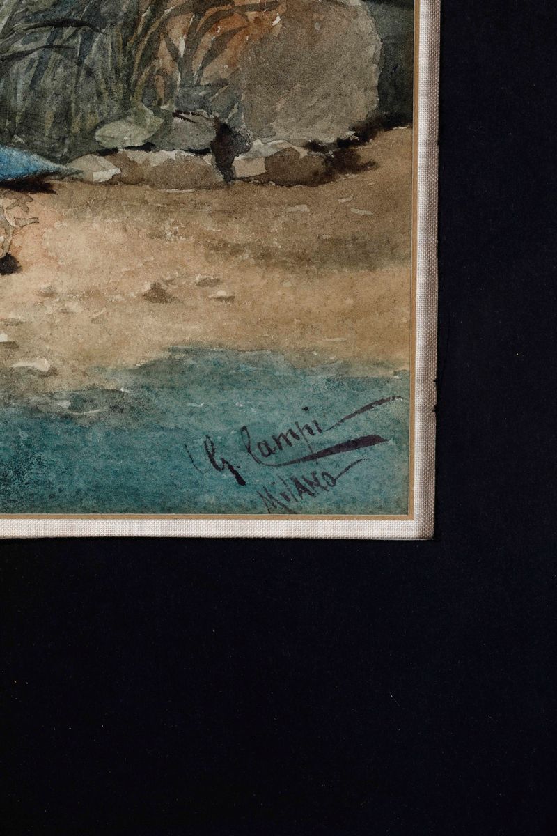 Giacomo Campi (1846-1921) Scena Galante
