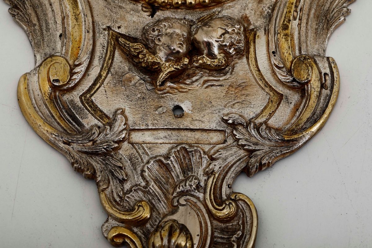 Acquasantiera in Argento Fuso e Cesellato. Argenteria Artistica Italiana del XX Secolo