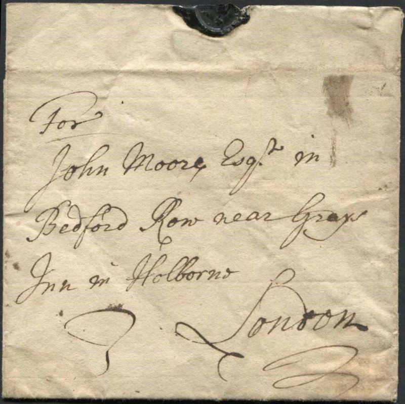 1727, JULY 14, GREAT BRITAIN, LETTER FROM SUFFOLK TO LONDON.  - Auction Philately - Cambi Casa d'Aste