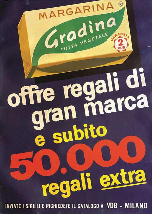 Anonimo MARGARINA GRADINA, TUTTA VEGETALE…