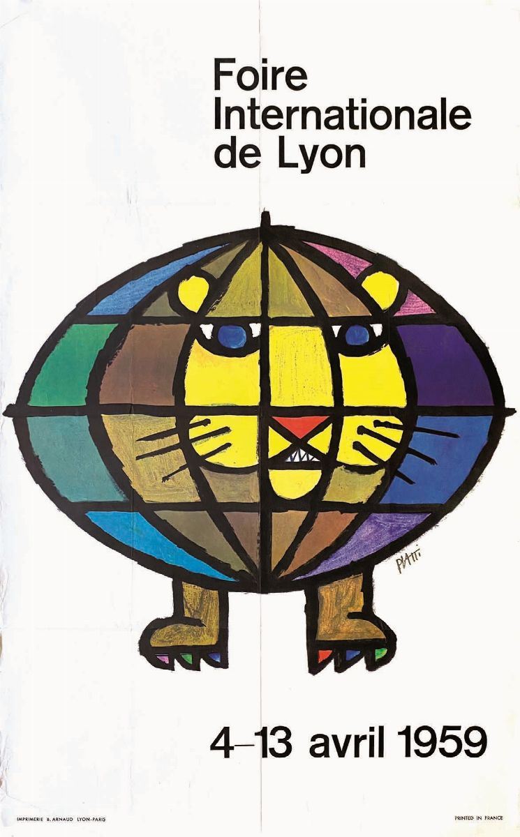 Celestino Piatti : Celestino Piatti ( 1922-2007) FOIRE DE LYON  - Auction Posters | Cambi Time - I - Cambi Casa d'Aste