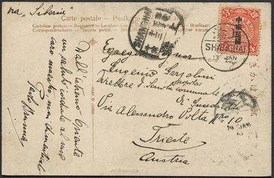 1912, China, 4c. Red Shanghai Overprint (yv, 87).