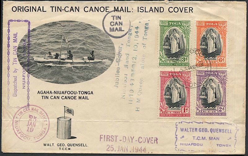 1944 (25 JAN), TONGA, SILVER JUBILEE OF QUEEN SALOTE’S ACCESSION  - Auction Philately - Cambi Casa d'Aste