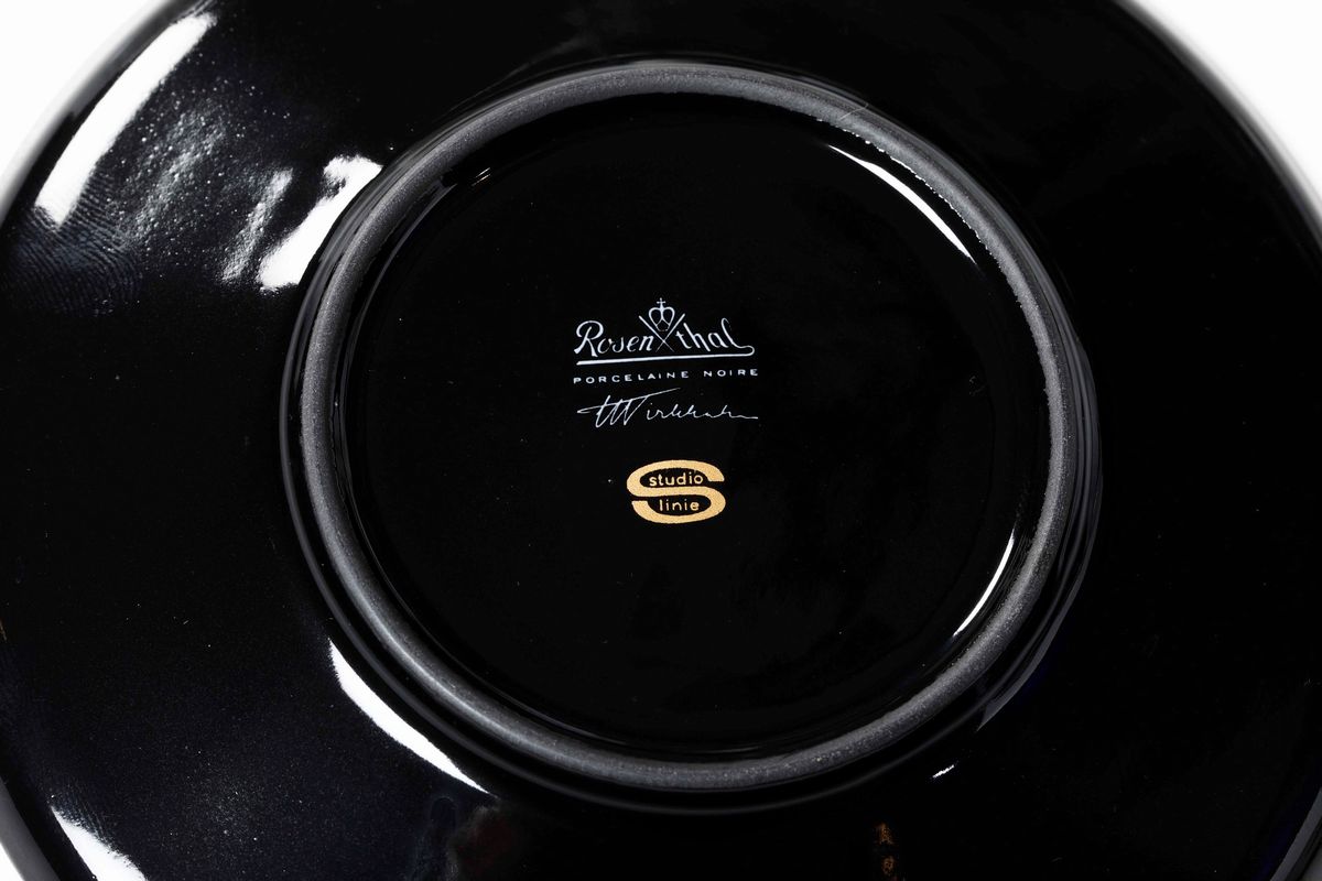 Servizio da Tavola "porcelaine Noire" Germania, Manifattura Rosenthal, 1962-1990 Circa Design di ...