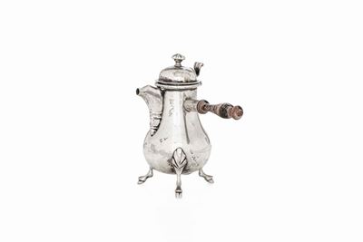 Egoiste in Argento Fuso, Sbalzato e Cesellato. Argenteria Veneta del XVIII Secolo (dalmazia?)