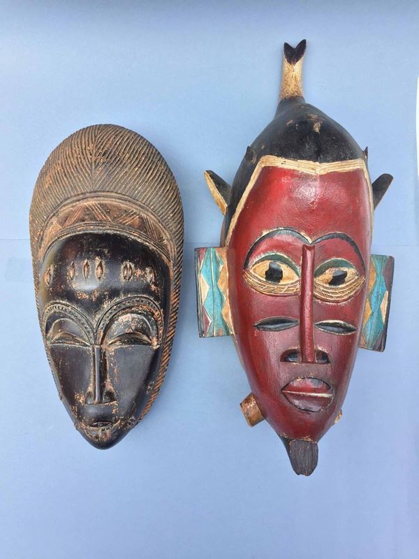 Arte africana, due maschere