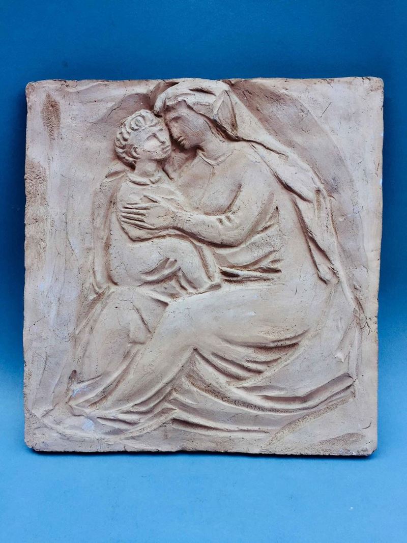 Scultore del XX secolo Madonna con Bambino  - Auction Ancient and Modern: 290 lots from a private collection | Cambi Time - Cambi Casa d'Aste