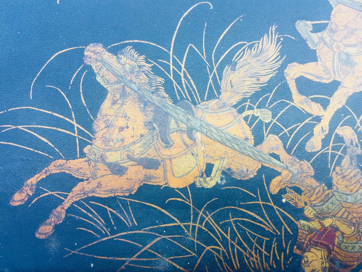 Portalettere in Papier Machè, XIX Secolo