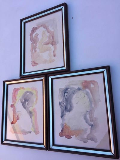 Pittore del XX Secolo "volti Femminili"