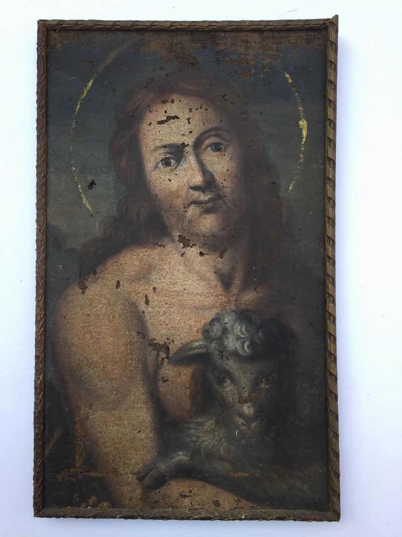 Pittore italiano del XVIII secolo San Giovanni  - Auction Ancient and Modern: 290 lots from a private collection | Cambi Time - Cambi Casa d'Aste