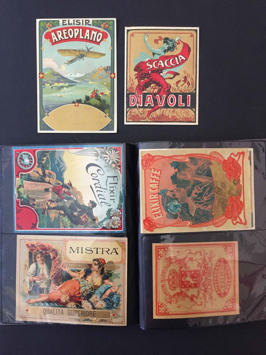 Raccolta di 40 Etichette