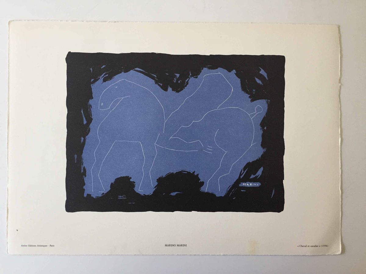 Marino Marini - Due Stampe D'arte