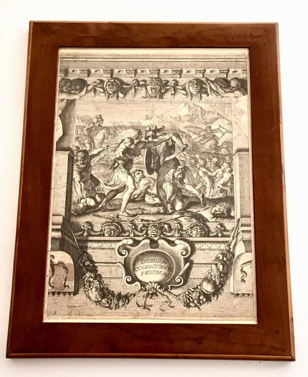 Ludovico Carracci (da) “Dissidia Cognatorum Pessima”, 1780 ca