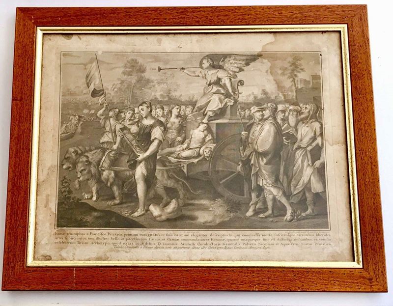 Da Tiziano Il trionfo della fama”, tratta da I trionfi del Petrarca  - Auction Ancient and Modern: 290 lots from a private collection | Cambi Time - Cambi Casa d'Aste