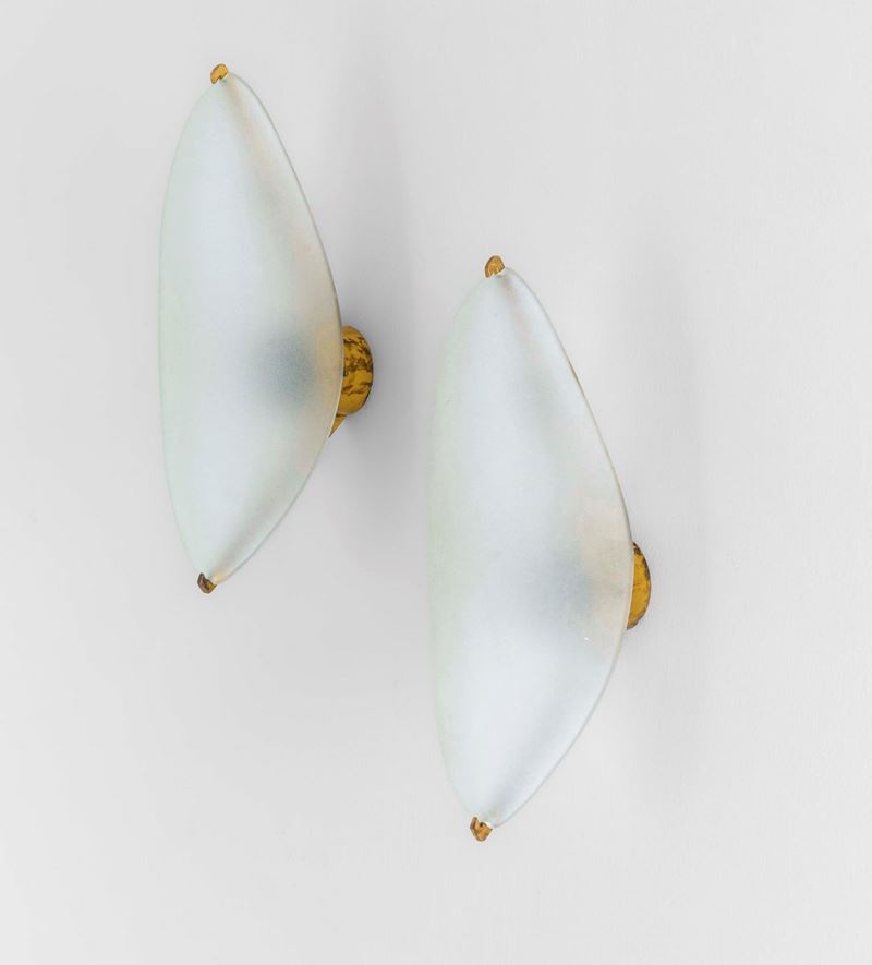 Max Ingrand : Coppia di lampade da parete mod. 2024  - Auction Design 200 - I - Cambi Casa d'Aste