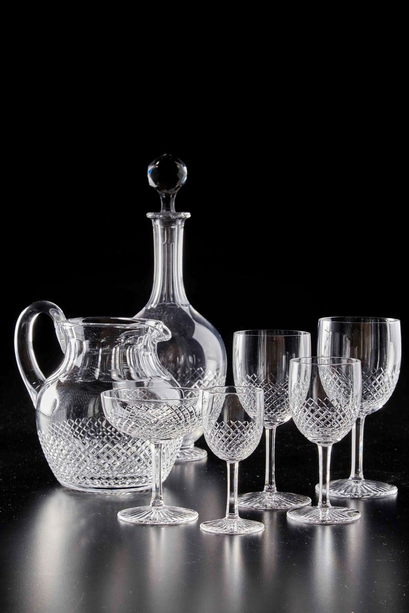 Servizio di calici “Roty” Francia, Manifattura Saint Louis, XX secolo  - Auction L'Art de la Table - I - Cambi Casa d'Aste