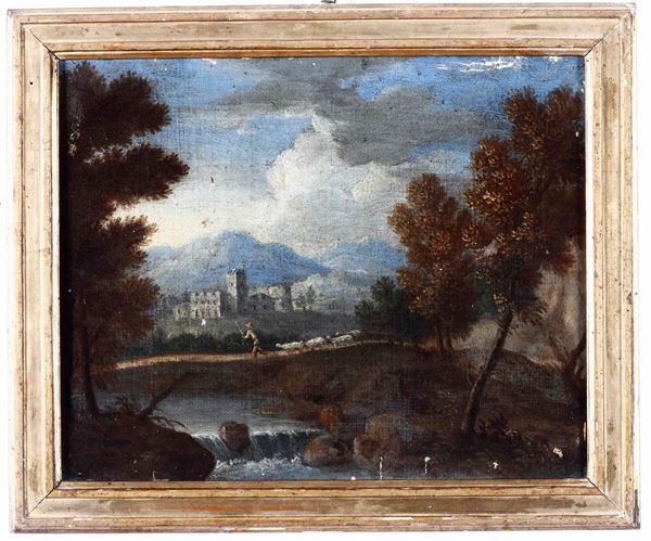 Scuola del XVIII secolo e del XIX secolo Paesaggi fluviali