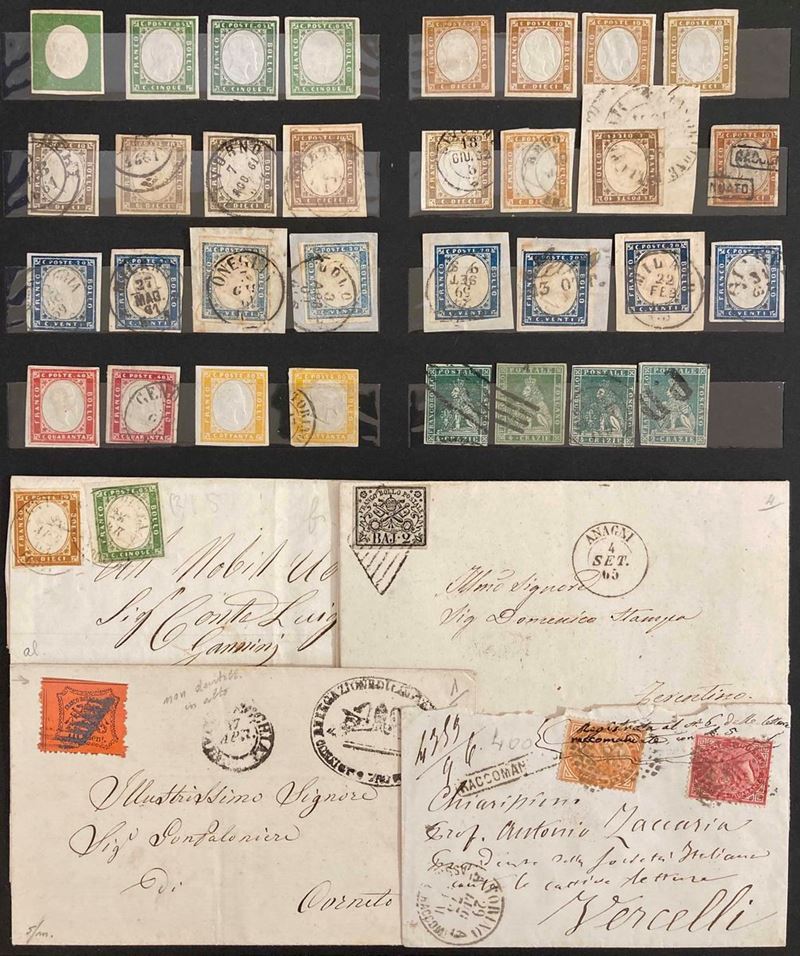 1855/1877, ANTICHI STATI ITALIANI - REGNO D’ITALIA,  - Auction Philately - Cambi Casa d'Aste