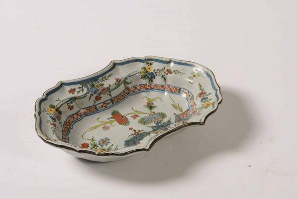 Bacile da barbiere, Faenza, XVIII secolo