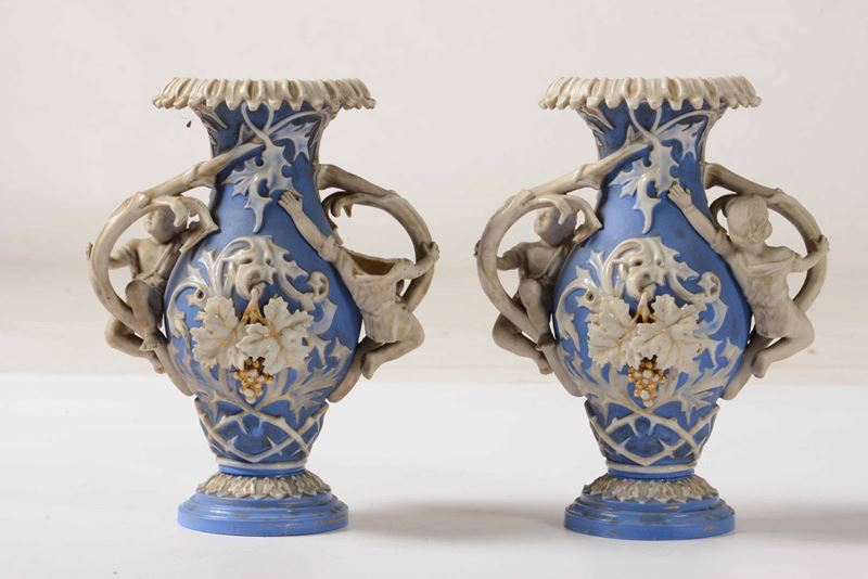 Coppia di vasi, XX secolo  - Asta Ceramiche e Vetri | Cambi Time - Cambi Casa d'Aste