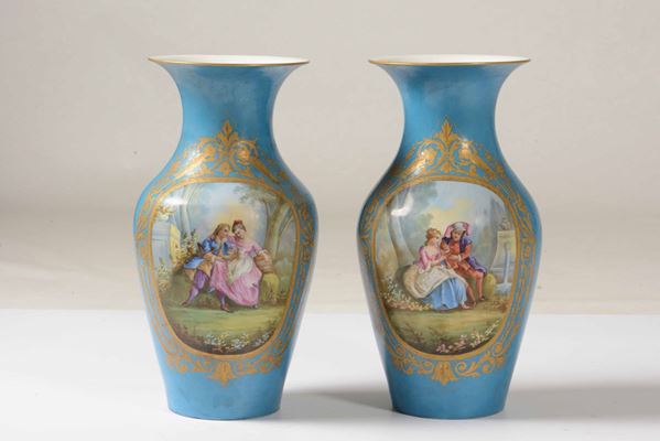 Coppia di vasi Francia, verso la fine del XIX secolo