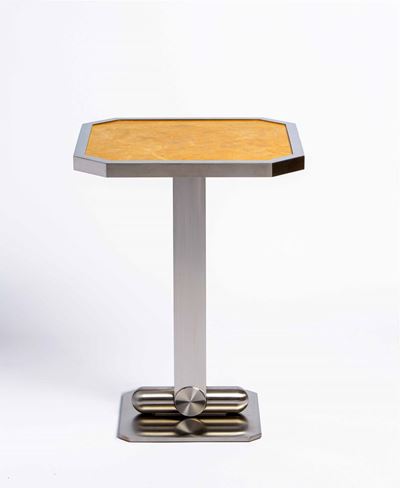 Cufflinks Coffee Table - Giallo Noce