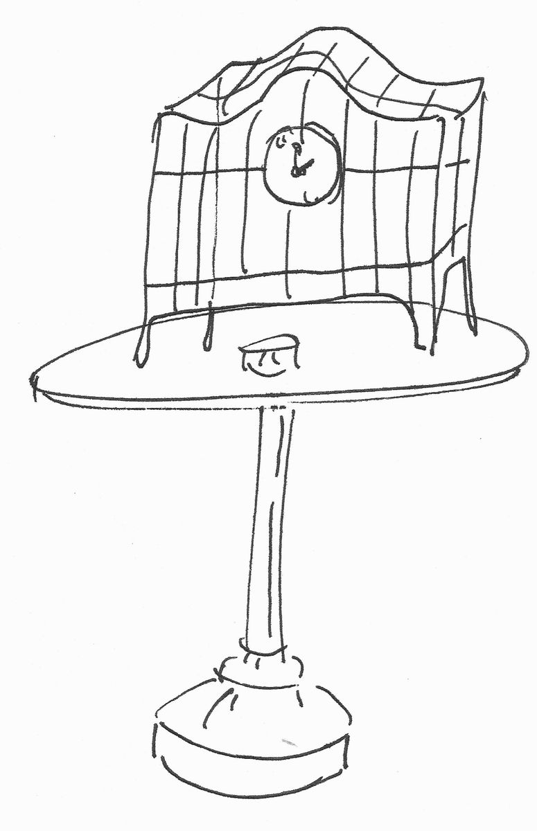 Kiki Van Eik - Cut And Paste Clock On Table