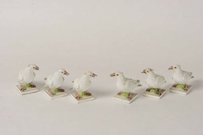 Sei Figurine di Colombe, XX Secolo